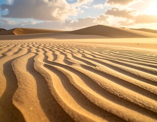 Naklejka premium Golden desert waves