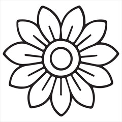 vector illustration of a flower