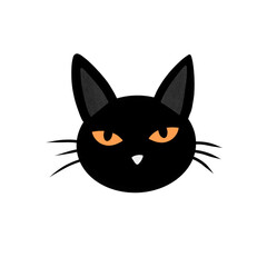 Black cat Halloween spooky transparent png