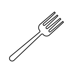 fork icon on white background