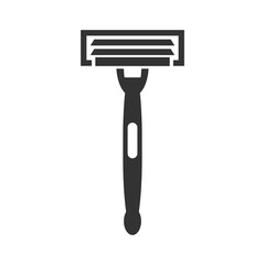 Shaving razor icon isolated on transparent background