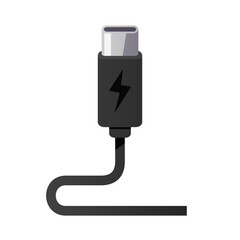USB type c cable vector isolated illustration