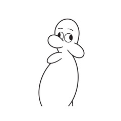 Black and White Mountain Illustration Image in Minimalist Line Art Style, Clean and Elegant Design
