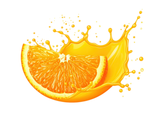 Orange slice with juice splash (8)