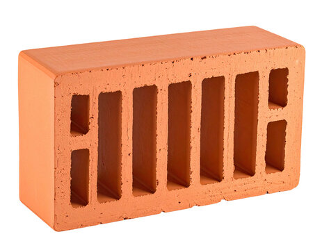 Orange brick with vertical slots