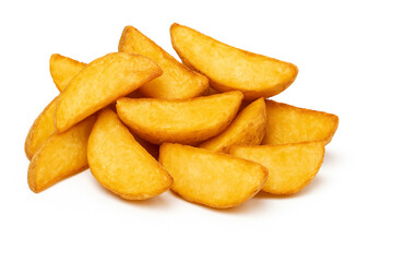 potato chips isolated on white