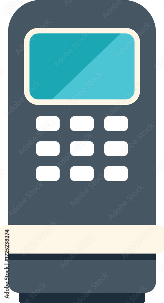 Aufkleber Pos terminal processing a contactless payment using nfc technology