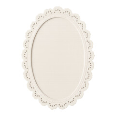Naklejka na ściany i meble PNG Elegant oval lace photo frame