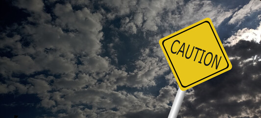 danger,caution,Hurricane Idalia warning sign against a powerful stormy background with copy space. Dirty and angled sign with cyclonic winds add to the drama.hurricane season sign on cloudy background