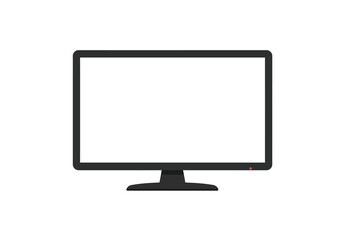 Fototapeta premium Digital device monitor with blank screen display template