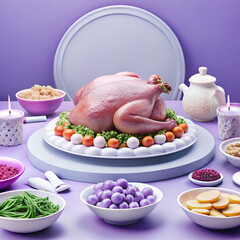 holiday, dinner, festive, food, turkey, meal, feast, roasted, celebration, family, traditional, delicious, table, cooking