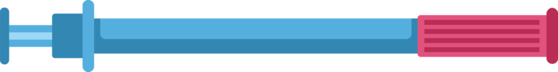 Laboratory titrator with adjustable piston dispensing chemical solution for science experiment