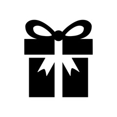 Gift box icon. Present symbol. Flat design style eps 10