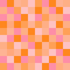 Pink and Orange Check
