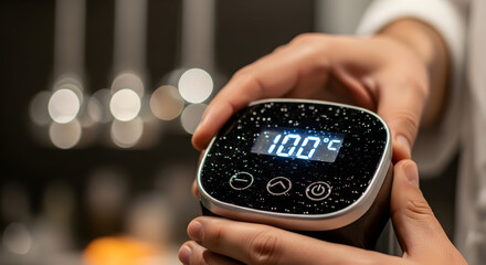 Modern Digital Temperature Control Device for Precise Cooking and Measurement in the Kitchen with User-Friendly Design and High-Quality Performance