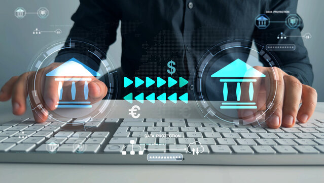 Online banking operations and interbank digital payment.Money transfers from different currencies internationally and currency exchange global.	