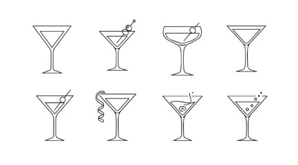 Vector art of cocktail