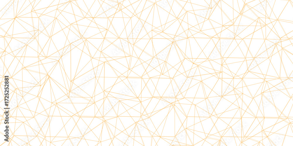Poster abstract of simple golden line triangle pattern geometric background. seamless geometric polygonal r