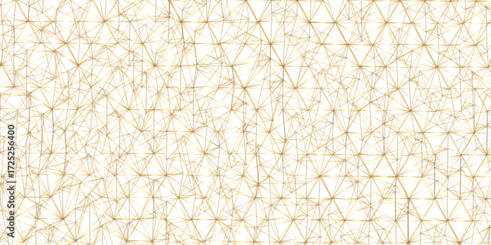 Poster abstract of simple golden line triangle pattern geometric background. seamless geometric polygonal r