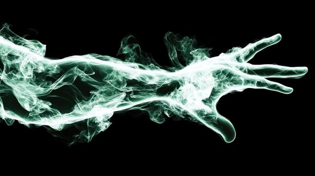 Ethereal Hand Reaching Out: A Digital Art Piece