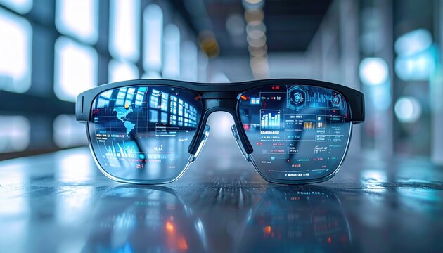 Smart Glasses with Data Display