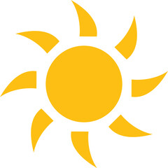 Set of sun icon in silhouette design. Doodle different sun icons set. Scribble yellow sun with rays symbols.boho sun logo, icons and symbols. Minimalist geometric various design