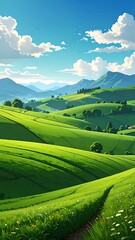 Lush green valley landscape (1)