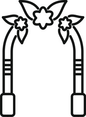 Floral archway design creating a romantic ambiance for wedding ceremonies