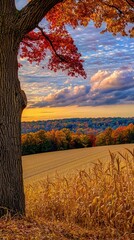 Autumnal Majesty: A Breathtaking Fall Landscape