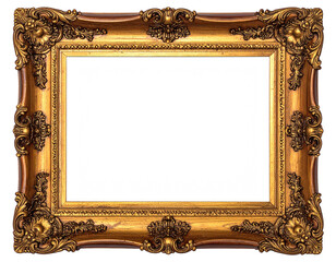 Ornate gold picture frame