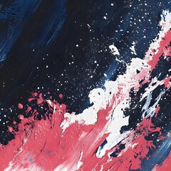 Abstract Pink Blue White Acrylic Painting Texture