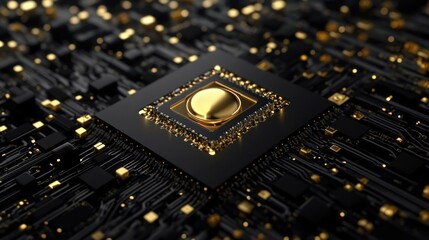 Luxury Gold Microchip: A Technological Marvel