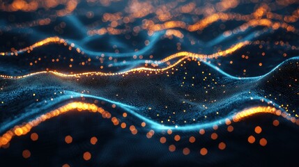 Abstract Wave of Light: Digital Art