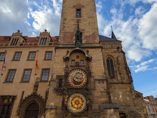 Prague Astronomical Clock on the Old Town Hall Tower