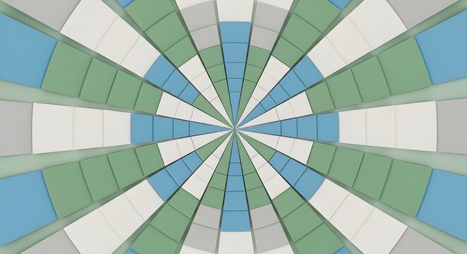 modern geometric abstract radiating square pattern