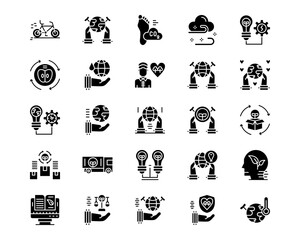 World Environment Day Line Vector Icons
