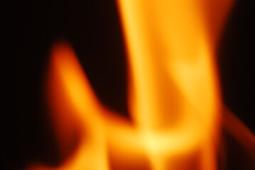 Tongues of flame on a dark background