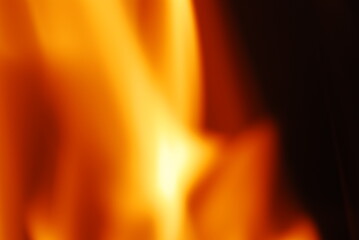 Tongues of flame on a dark background