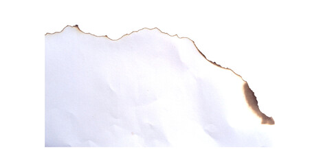 White Torn Paper Edge Isolated