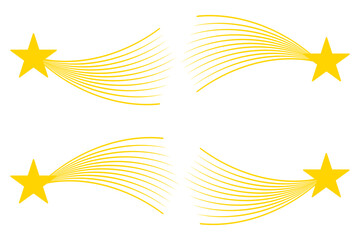 Modern Bethlehem star icon set