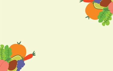 fruit and vegetables harvest autumn background
