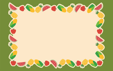 fruit and vegetables harvest autumn background