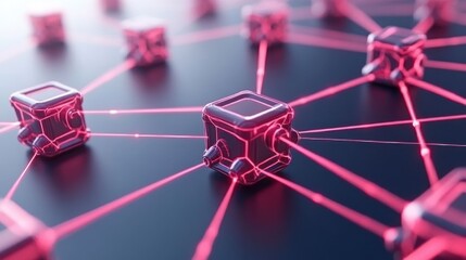 Interconnected Cubes: A Network Visualization