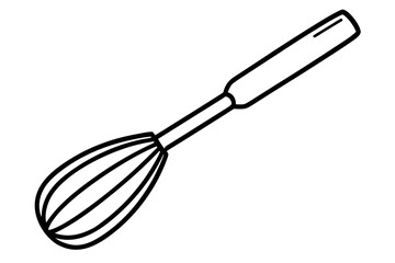 kitchen whisk isolated on white