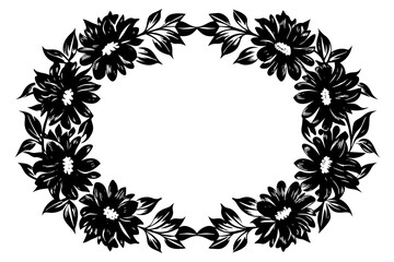 abstract floral frame