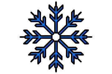 snowflake on white background