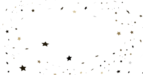 Scattered Stars on White Background