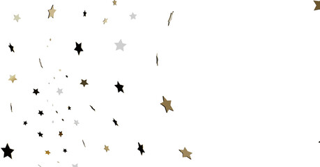 Falling Stars: Gold, Black, White