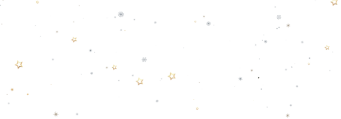 Sparkling background with gold stars and silver snowflakes. Perfect for holidays, celebrations, and winter themes.