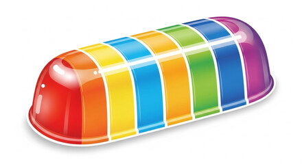 Colorful jelly candy is a sweet treat that is perfect for kids and adults alike, with a variety of colors and flavors